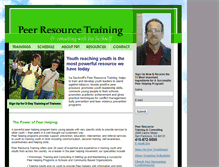 Tablet Screenshot of peerresourcetraining.com